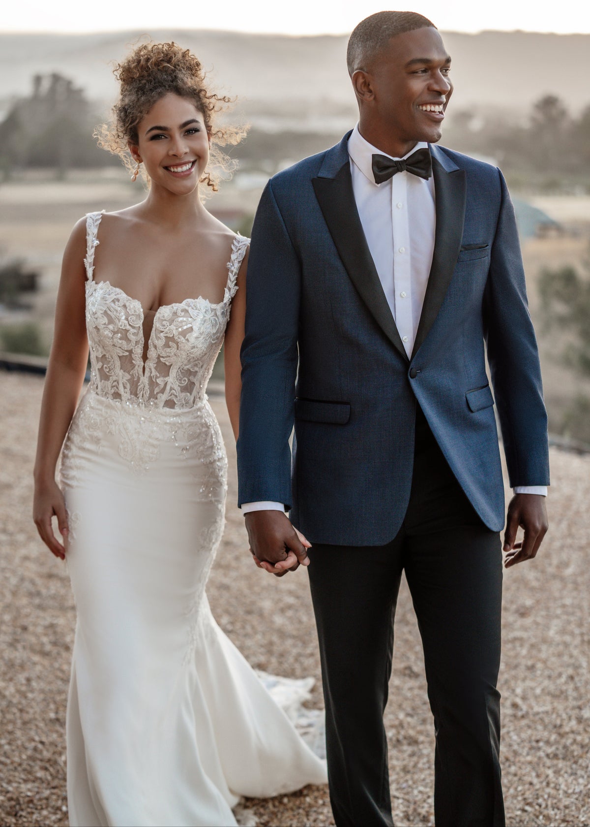 Ridge Denim Blue Tuxedo by Allure Men