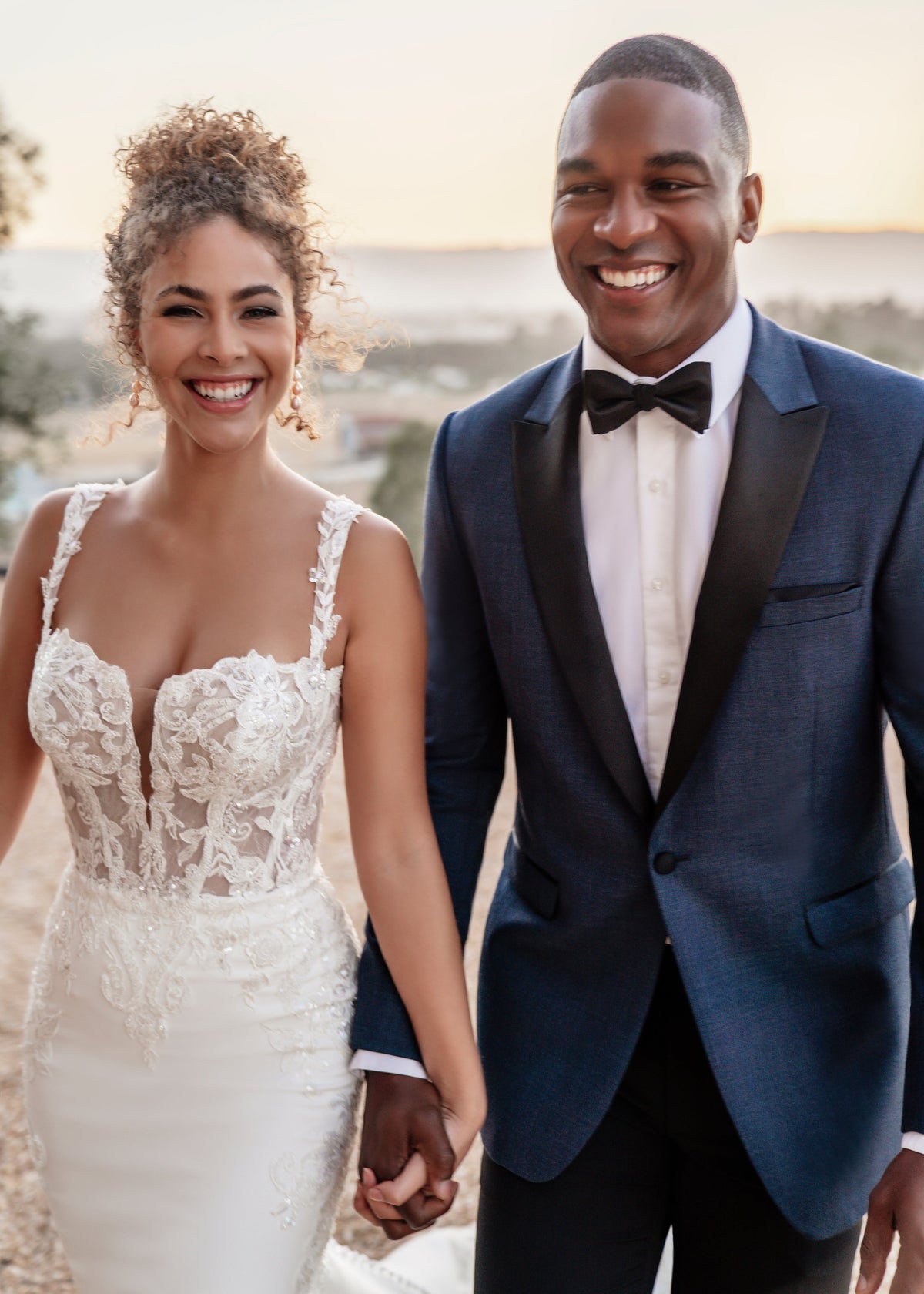 Ridge Denim Blue Tuxedo by Allure Men