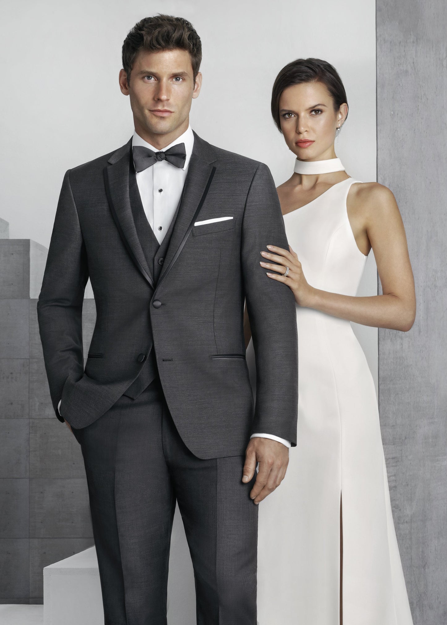 Kenneth Cole Barrow Dark Grey Tuxedo