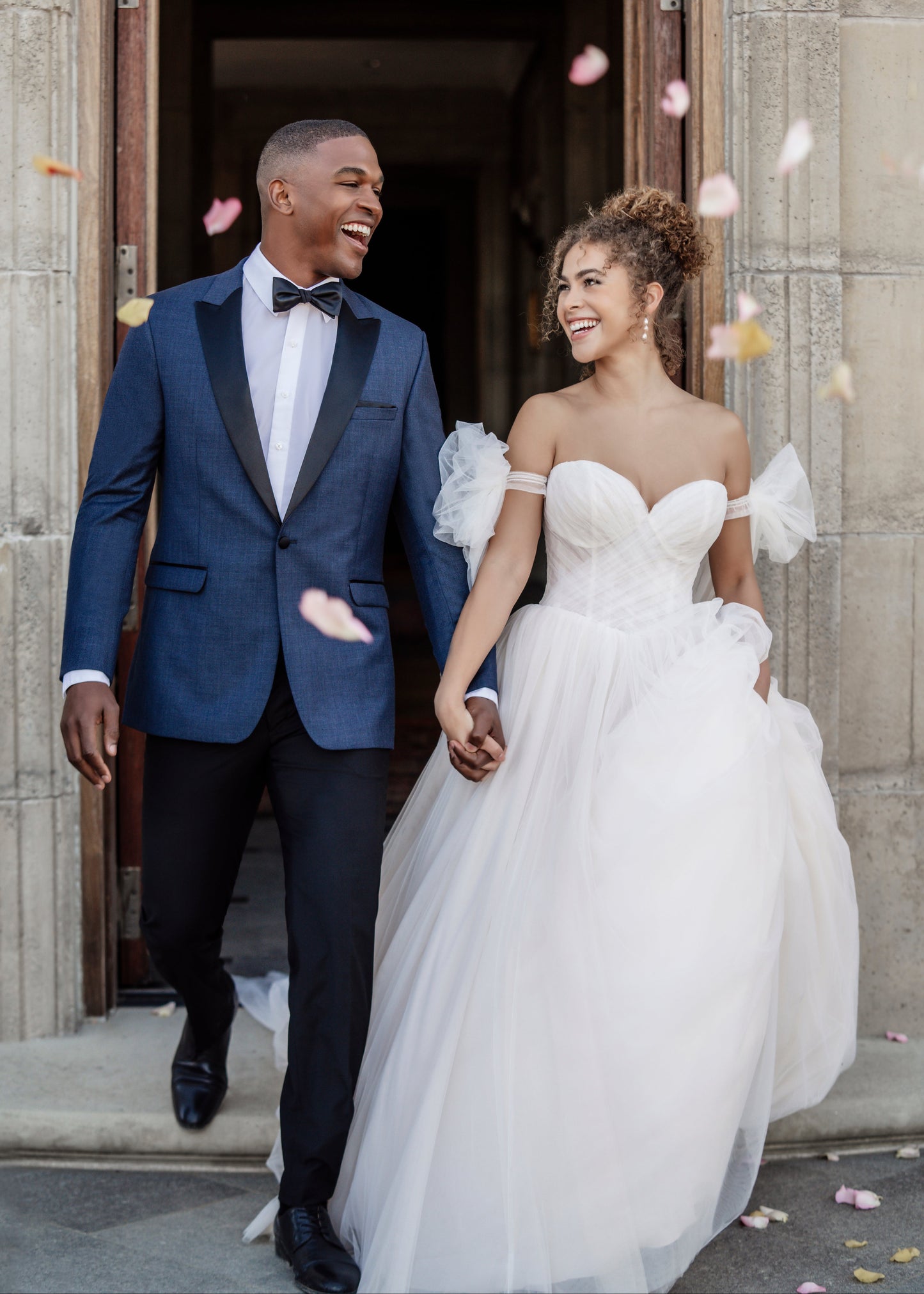 Ridge Denim Blue Tuxedo by Allure Men