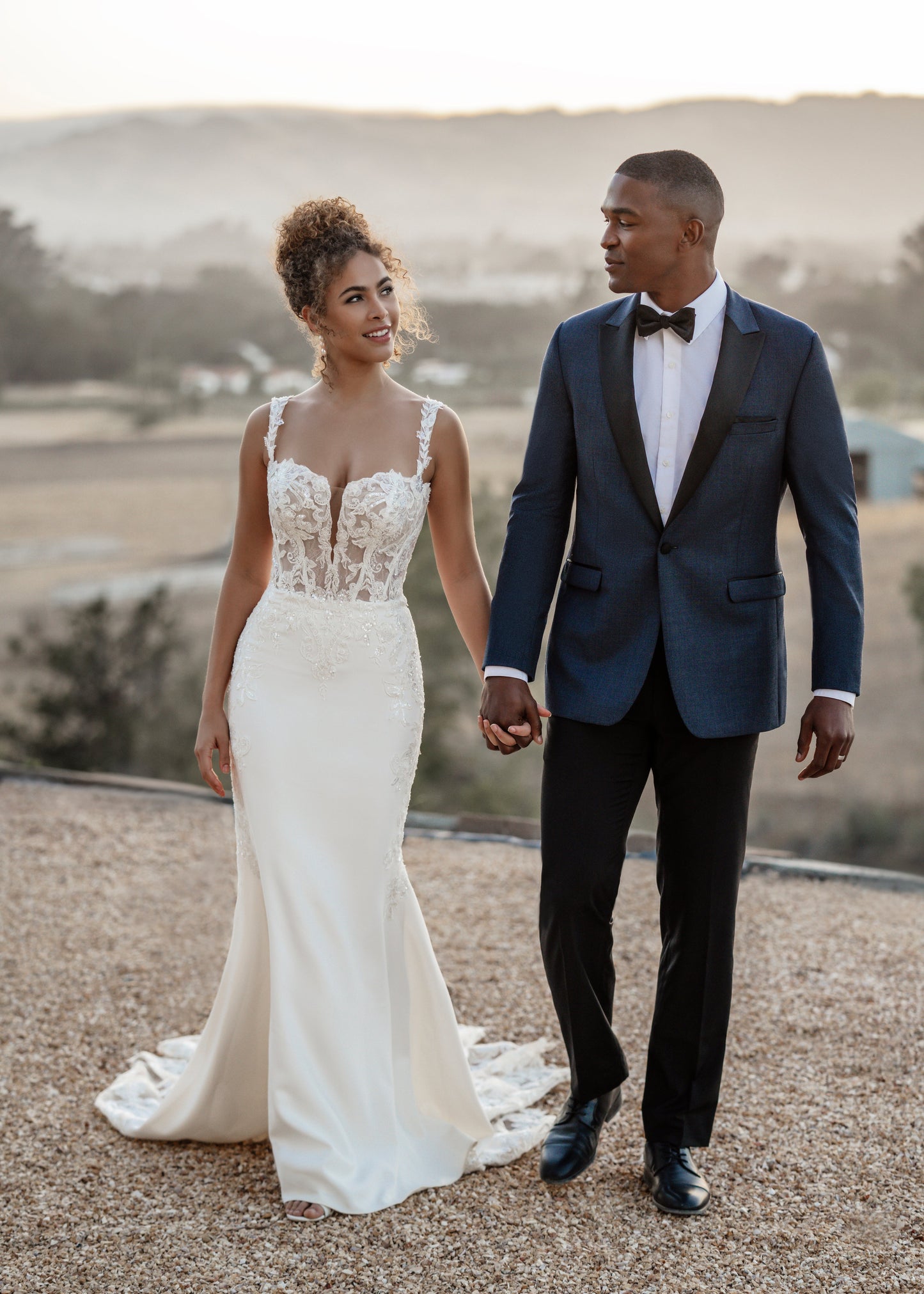 Ridge Denim Blue Tuxedo by Allure Men