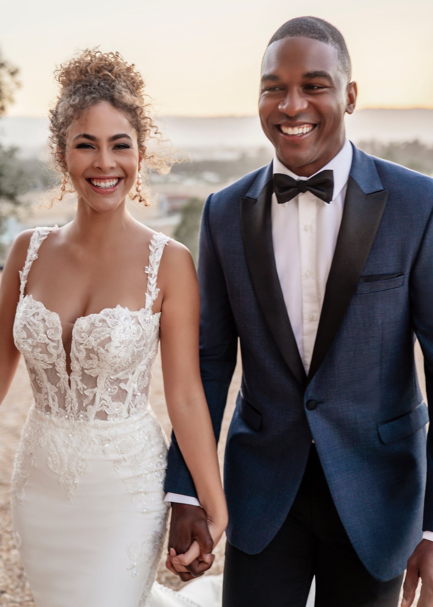 Ridge Denim Blue Tuxedo by Allure Men