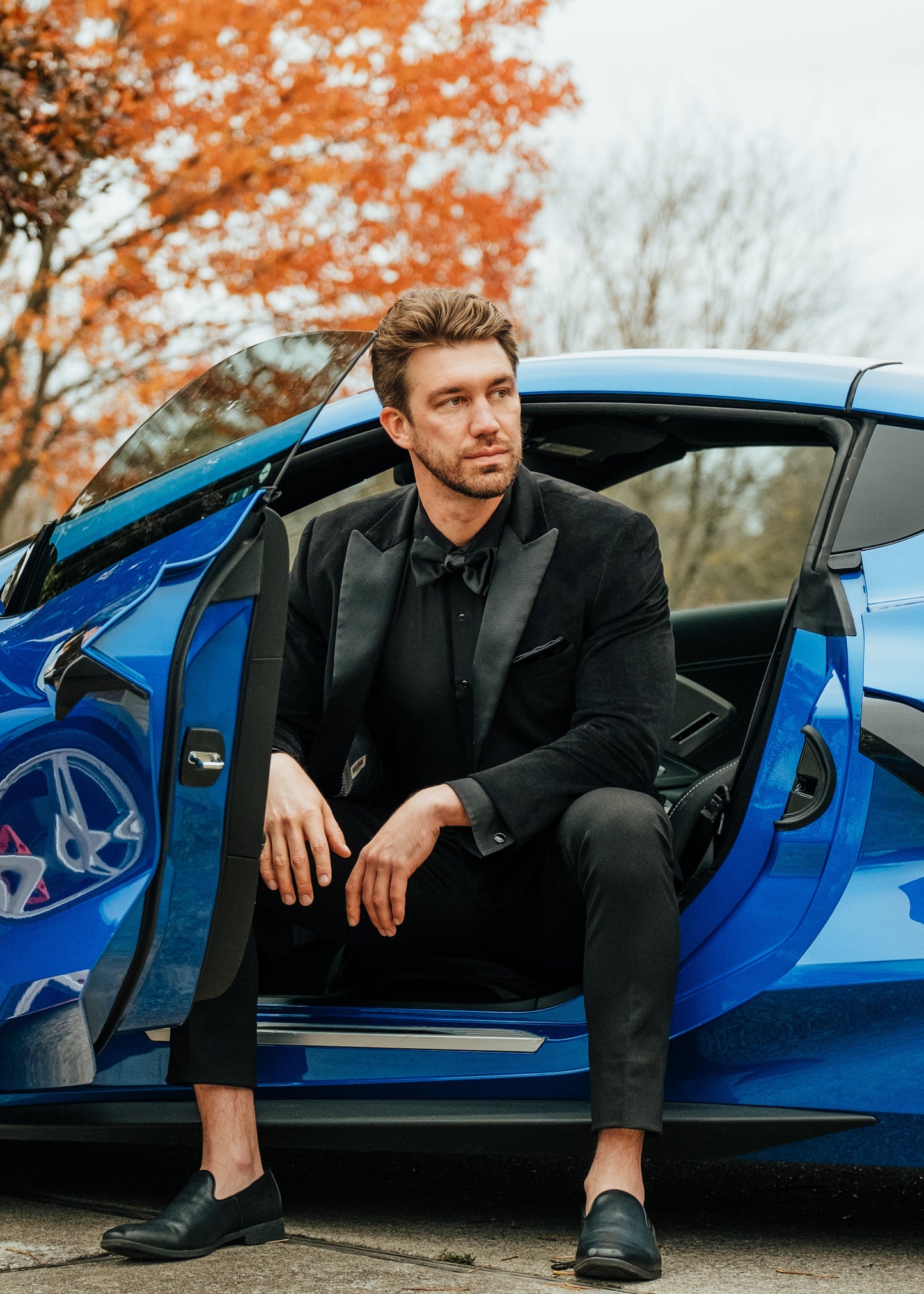 Allure Men Black Velvet Tuxedo