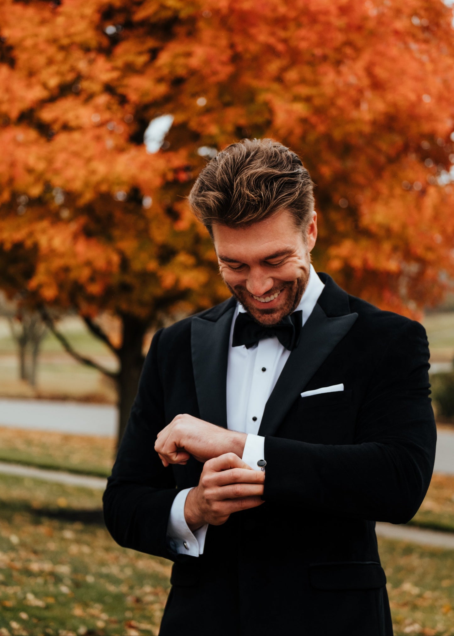 Allure Men Black Velvet Tuxedo