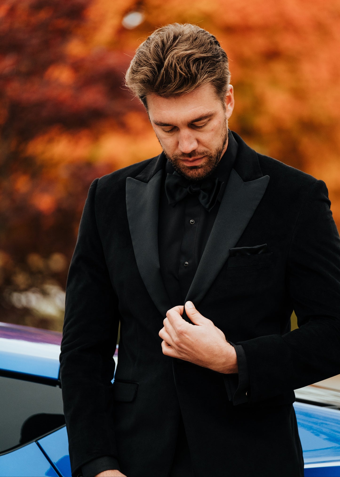 Allure Men Black Velvet Tuxedo
