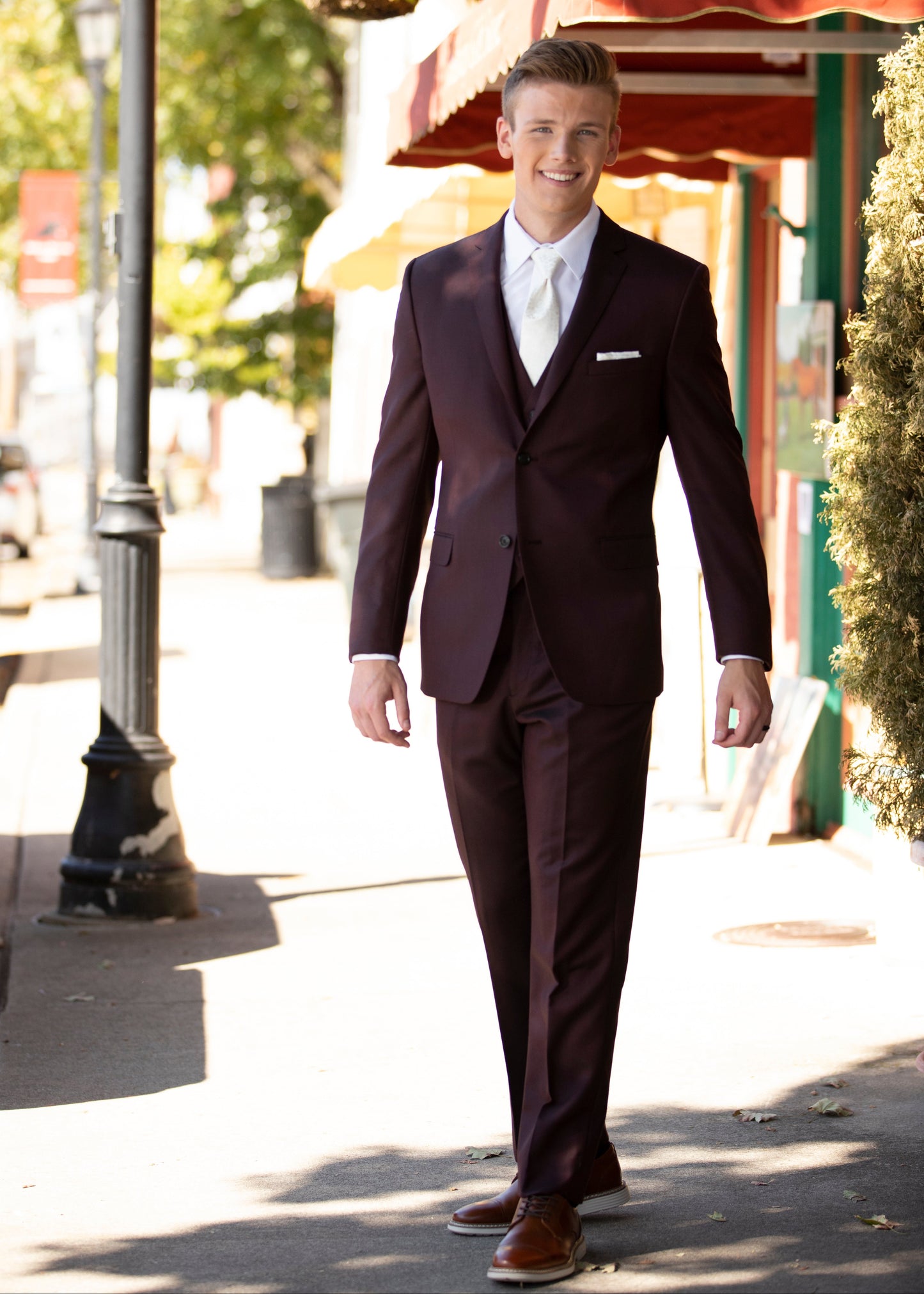 Liberty Burgundy Suit