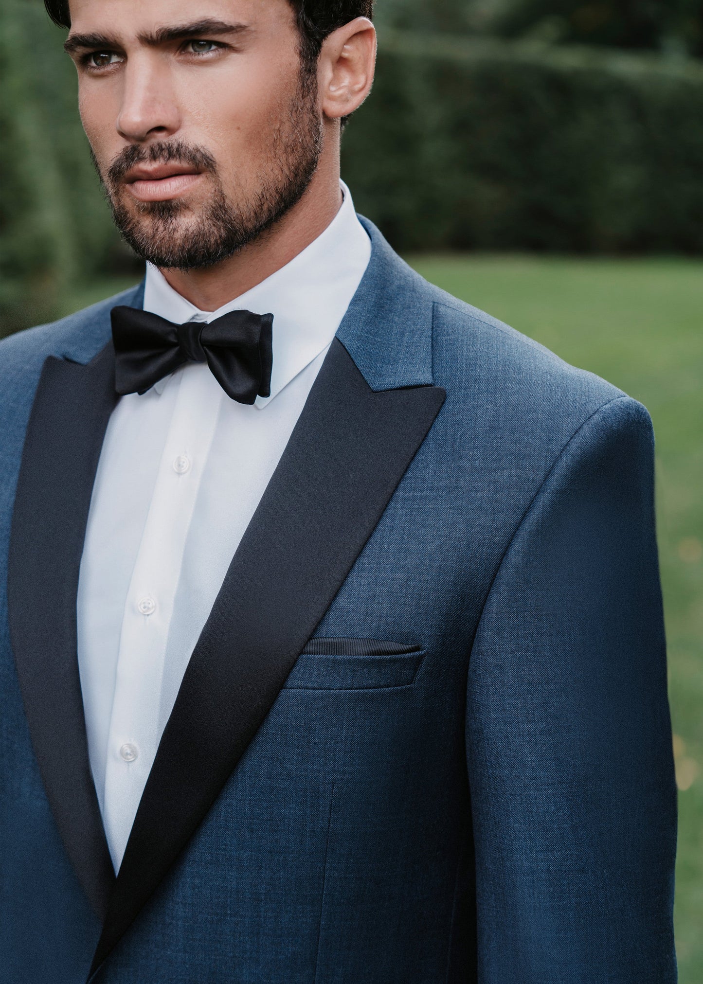 Ridge Denim Blue Tuxedo by Allure Men