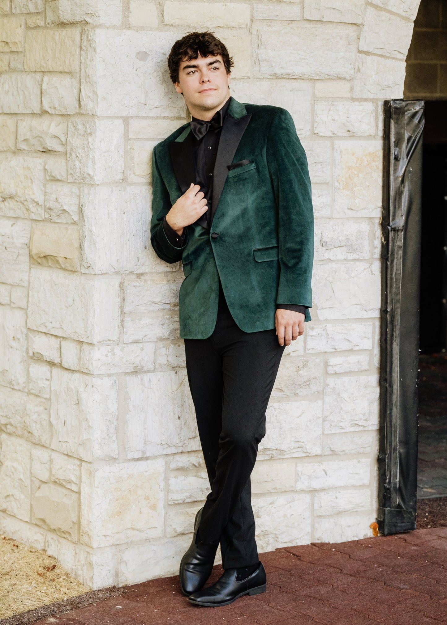 Allure Men Green Velvet Tuxedo
