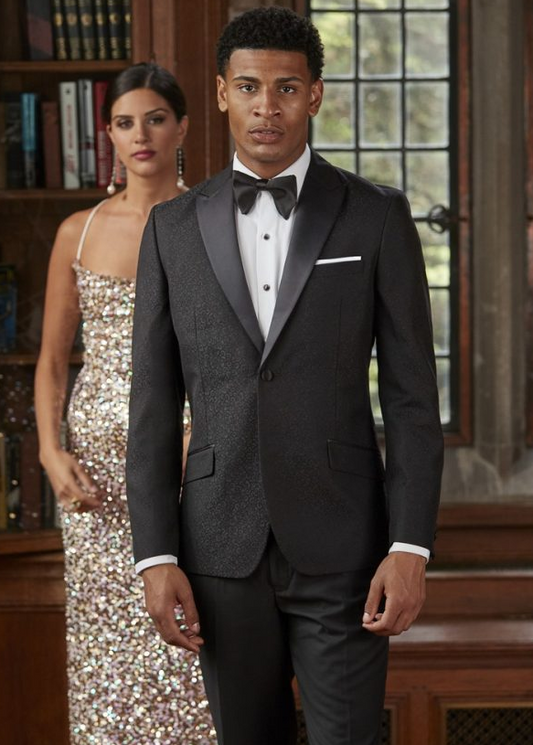 Ben Sherman Alton Black Paisley Tuxedo