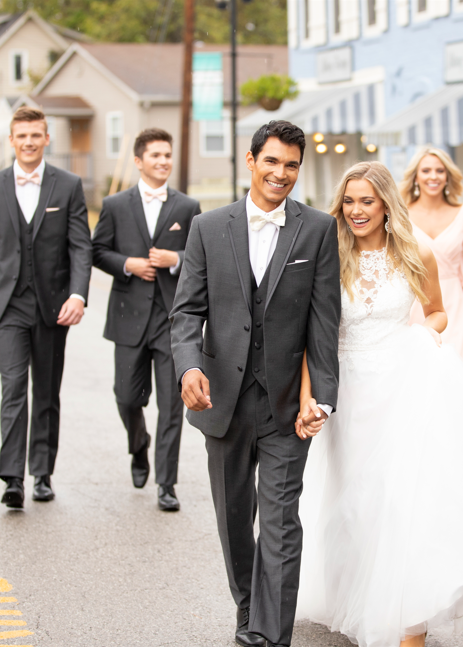 Kenneth Cole Barrow Dark Grey Tuxedo