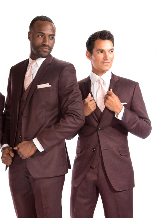 Liberty Burgundy Suit