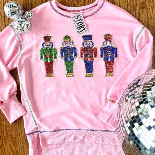 NUTCRACKER SEQUIN PULLOVER